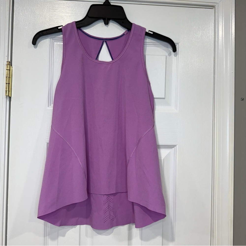 Ivivva Purple Laser Cut Out Tank Top Purple Girls Size 10 Athletic
